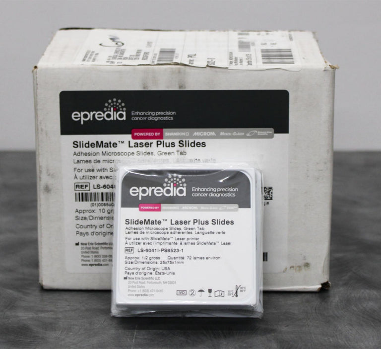New Epredia SlideMate Laser Plus Adhesion Green Slides of Case 1440ct LS4041I