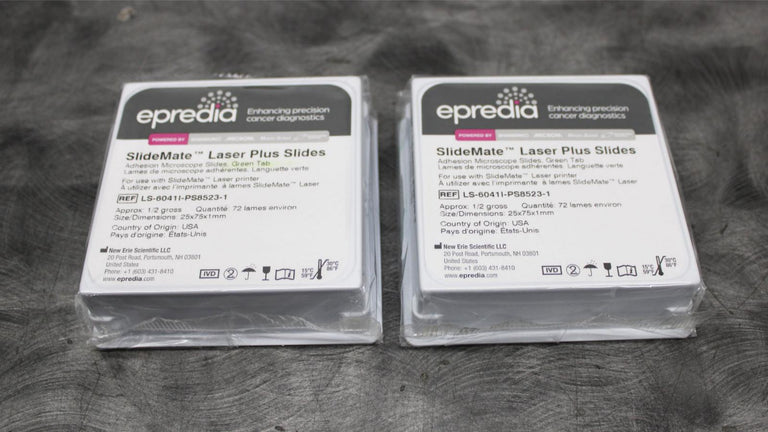 x2 New Epredia SlideMate Laser Plus Adhesion Green Slides LS4041I 144ct