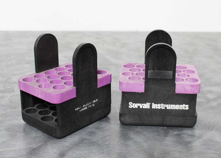 Lot of 2 Sorvall 00833 Centrifuge Rotor Swing Bucket Adapters 20x15mL