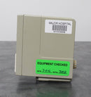 right side view and label with last module check date