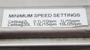 GE Wave Base for 20L Wave 20/50EH Platform Bioreactor speed setting label