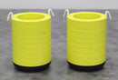 Lot of 2 Beckman 339097 Yellow 9-Disc Swing Bucket Rotor Adapters 1x500mL