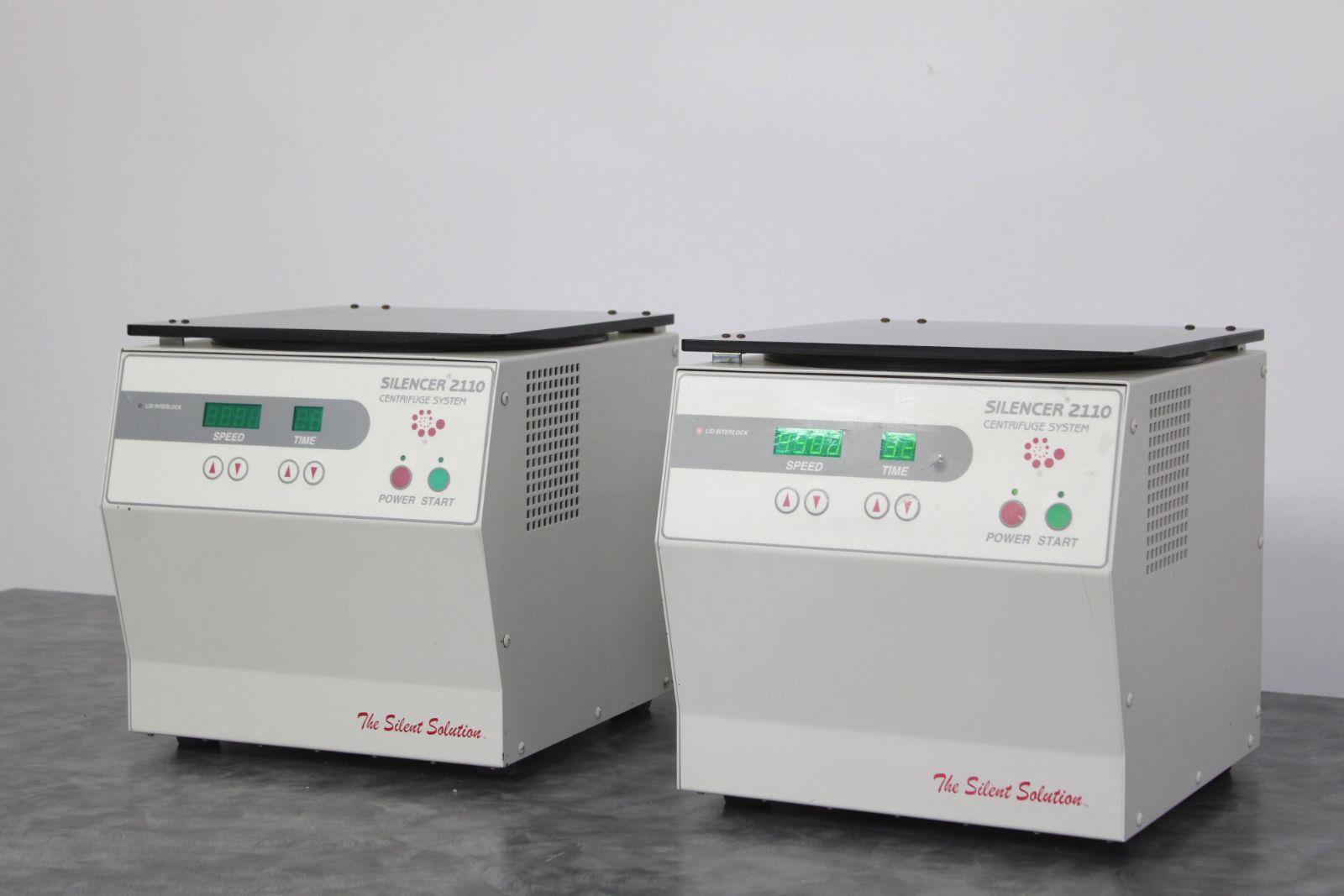 2 Used Silencer 2110E Benchtop Centrifuges