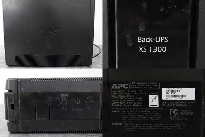 APC Back-UPS XS 1300VA Battery Backup Uninterruptable Power Supply