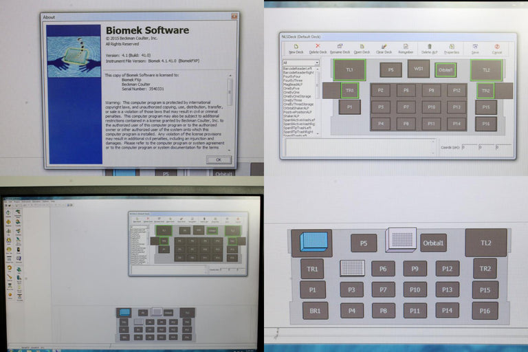 Beckman Coulter Biomek FXp with Dual MultiChannel Arms Include PC with Software