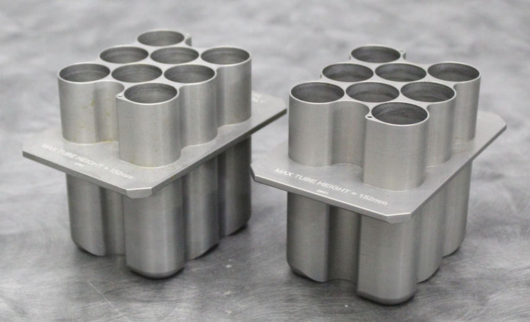 x2 Genevac HT4 Max Mass Series II-1200g 8x25mL Two-Part Sample Tube Holders 2641