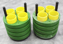 x2 Thermo Jouan 11174218 Centrifuge Rotor Buckets with 4 x 50mL Tube Adapters