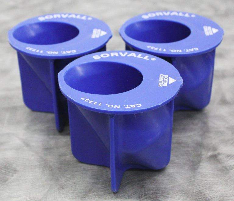 x3 Sorvall 11737 Centrifure Rotor Bucket 250mL Conical Adapters