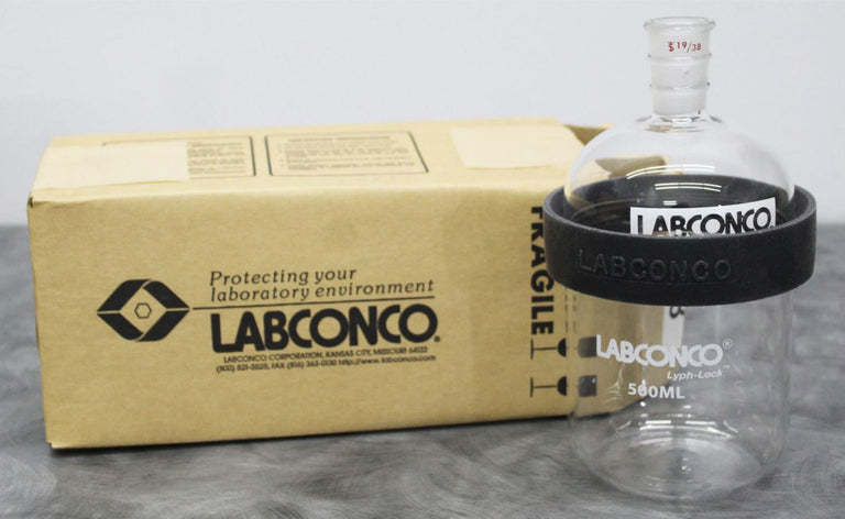 Labconco 500mL Lyph-Lock Freeze Dry Flask 75508 Complete 19/38 STJ NIB