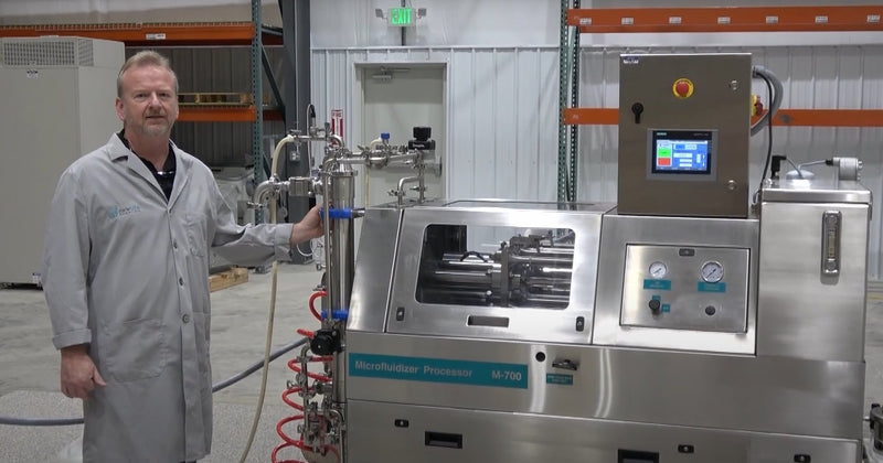 Microfluidics M700 Microfluidizer Processor 7250-20 PHB Production Scale Homogenizer