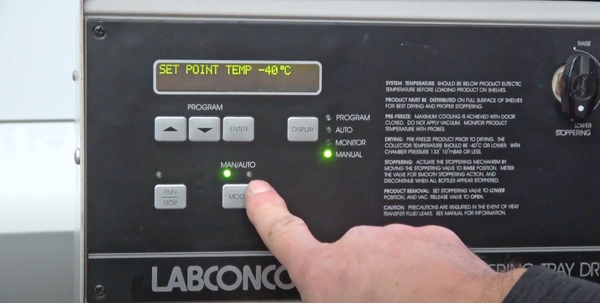 How to Startup & Program the Labconco Lyph Lock 18 Stoppering Tray Freeze Dryer