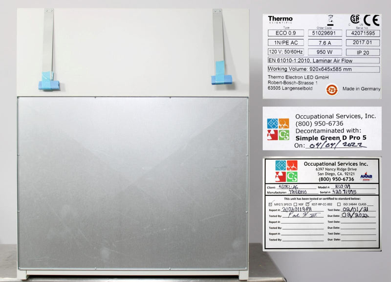 Thermo Scientific HeraGuard Eco 0.9 Laminar Flow Hood