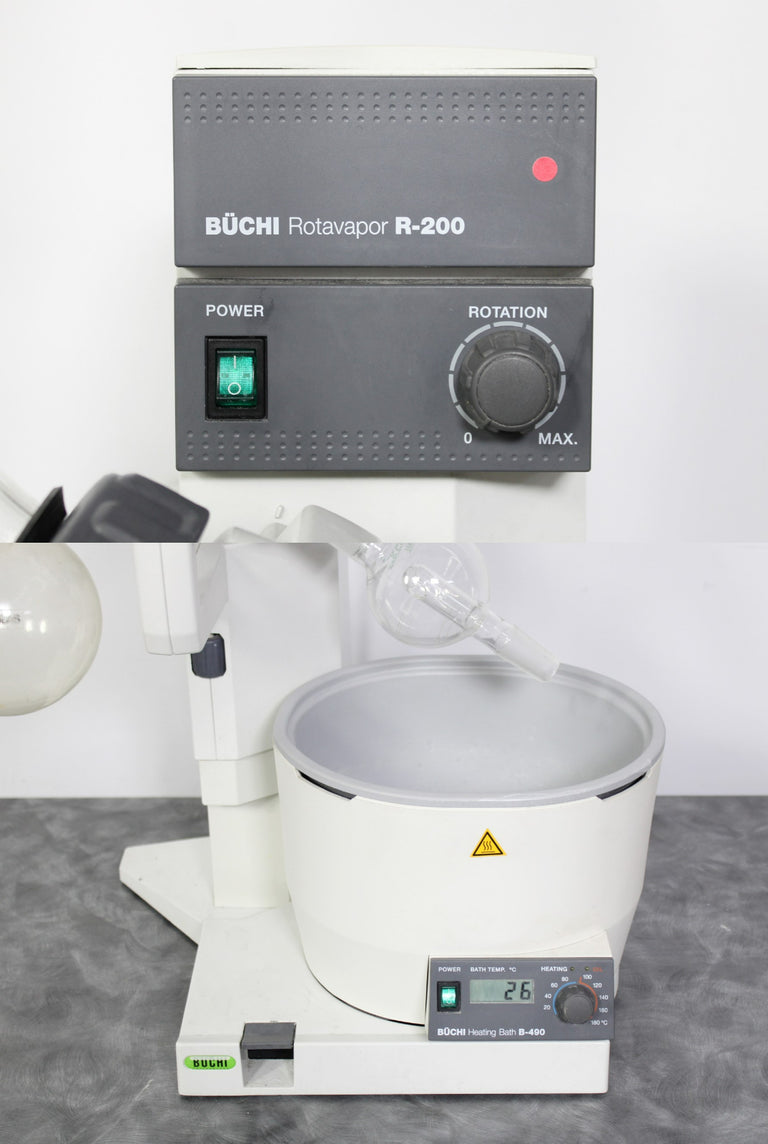 Buchi R-200 Rotary Evaporator with B-490 Waterbath