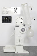 Buchi R-200 Rotary Evaporator Type C Dry Ice Condenser Back Panel, Name Plate with Serial Number and Voltage Requirements, Port
