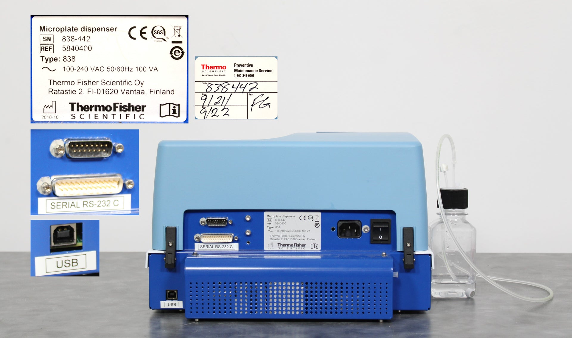 Type 838 Thermo Fisher Multidrop Combi Type 838 Microplate Dispenser