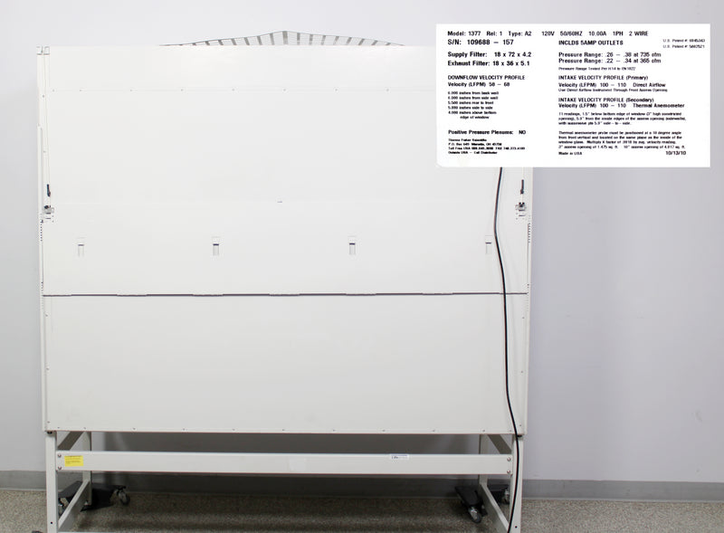 Thermo Scientific 1300 Series A2 6ft Biological Safety Cabinet with Stand