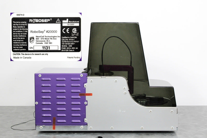 Robosep Instrument StemCell Technologies Robosep 20000 Magnetic Cell Separator