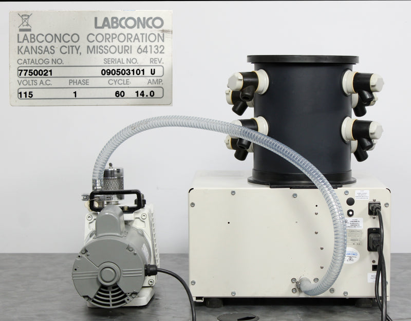 Labconco FreeZone 4.5 -50°C Benchtop Freeze Dryer w/ 12-Port Manifold