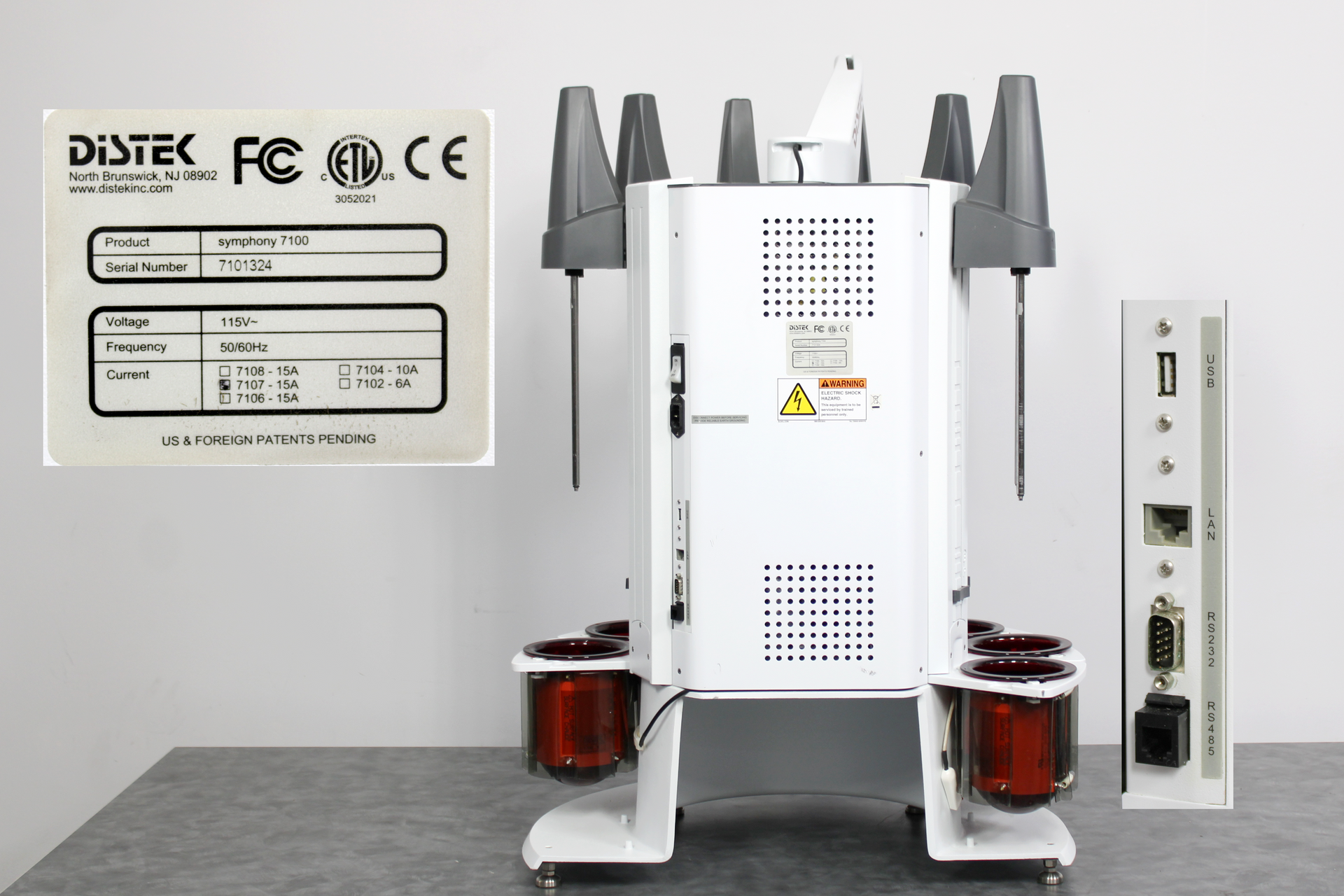 Distek Software Software Distek Symphony 7100 Bathless Dissolution System with 7 1L Dissolution