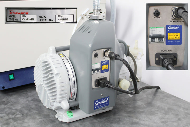 GeneVac HT-4X Centrifugal Vacuum Evaporator Series II w Edwards XDS5 Vacuum Pump