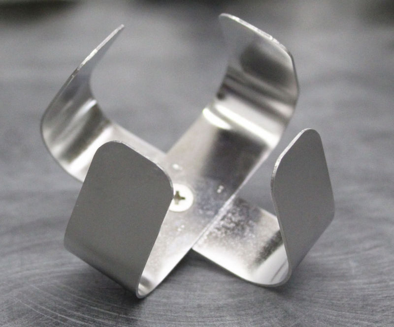 x9 New Bellco Stainless Steel Glass Erlenmeyer Flask Clamps 125mL 7744-16125
