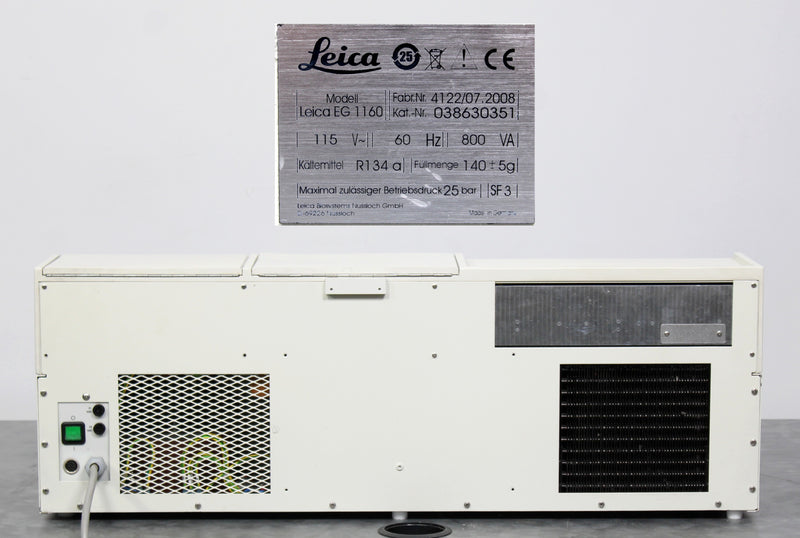 Leica EG1160 Tissue Embedding Center & Cold Plate 038630351 w/ 30+ Base Molds