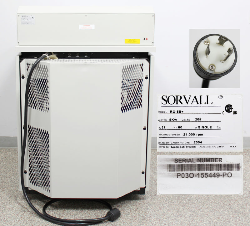 Kendro Sorvall RC-5B Plus RC-5B+ Refrigerated Superspeed Floor Centrifuge