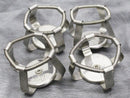 Lot of 4 HT 100mL Erlenmeyer Flask Clamps with Retainer Springs