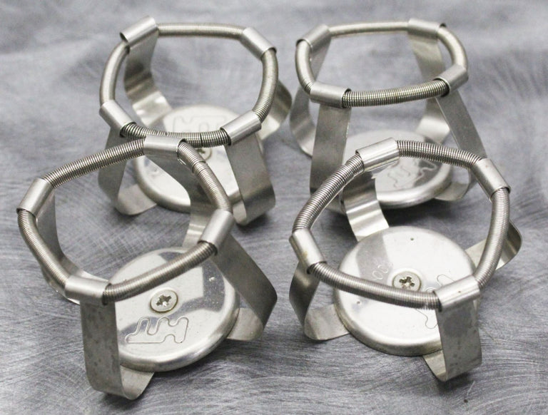Lot of 4 HT 100mL Erlenmeyer Flask Clamps with Retainer Springs