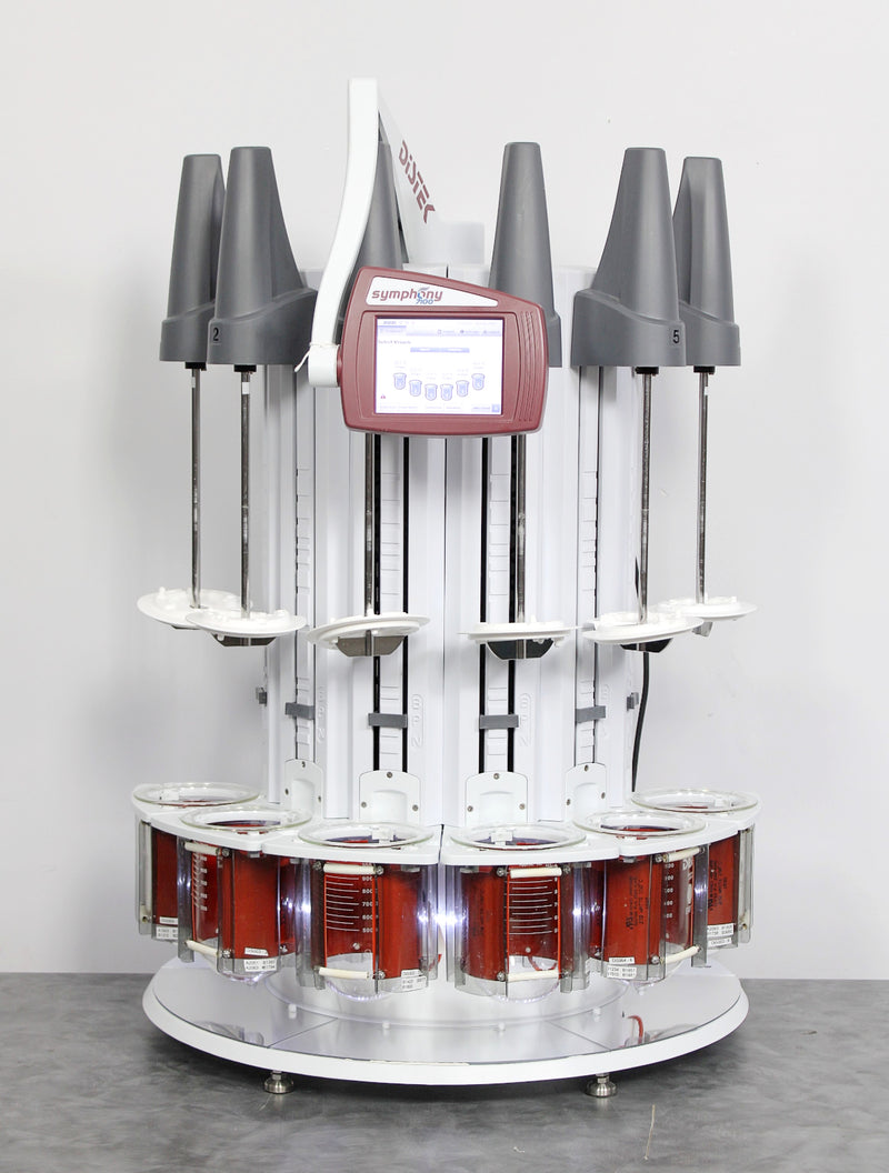 Distek Symphony 7100 Bathless Dissolution System with 6 1L Vessels & P