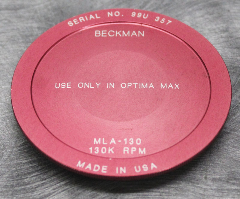Beckman 367114 MLA-130 Optima Max Centrifuge Fixed Angle Rotor 130K RPM 10x2mL