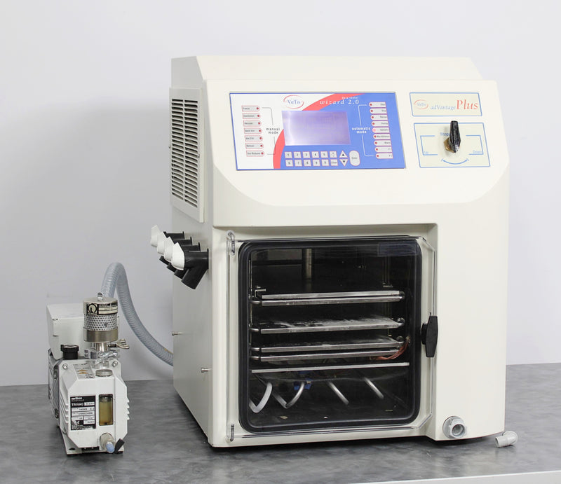 SP Scientific VirTis Advantage Plus EL-85 Benchtop Stoppering Shelf Freeze Dryer