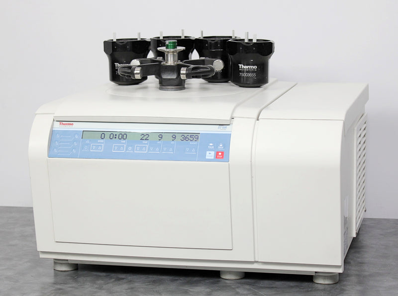 Thermo Sorvall ST16R Refrigerated Benchtop Centrifuge w/ TX-400 Rotor & Buckets