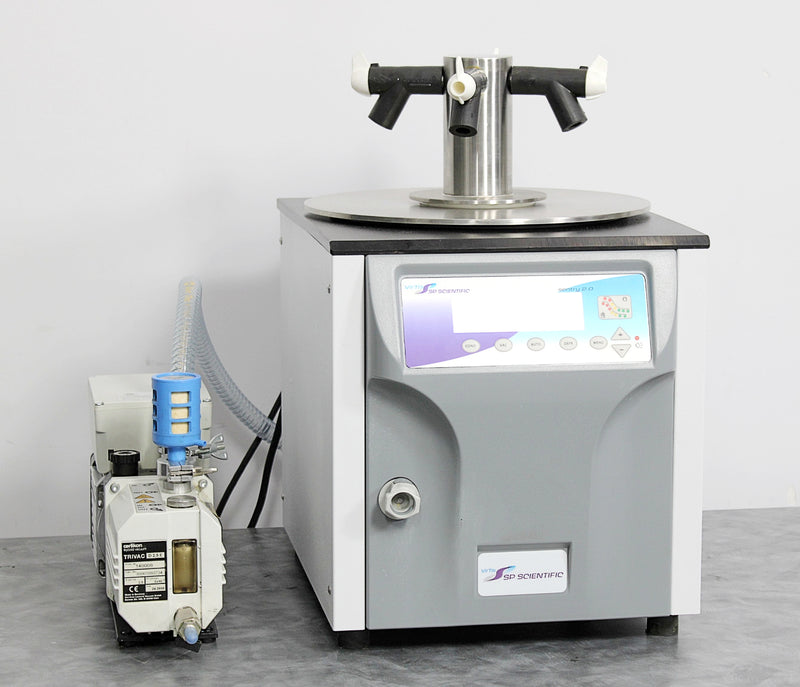 SP Scientific VirTis 4KBTZL-105 Benchtop Freeze Dryer w/ Manifold & D2.5E Vacuum Pump