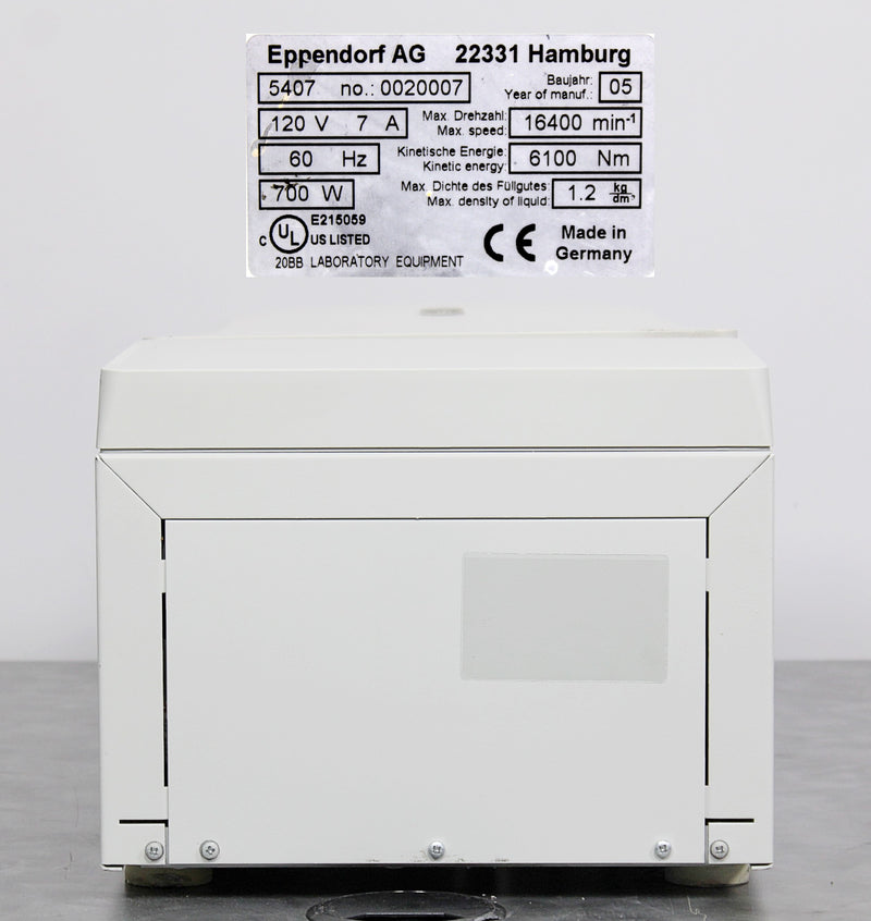 Eppendorf 5417R Refrigerated Benchtop Centrifuge w F45-30-11 Fixed Angle Rotor