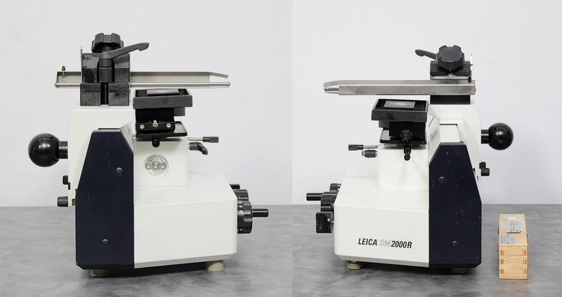 Leica SM2000R Sliding Benchtop Microtome 045333784 w/ Dry Ice Tray & Knife