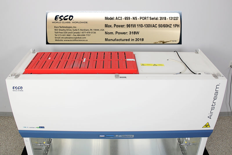 ESCO AC2-6S9-NS0-PORT Airstream Biological Safety Cabinet with Stand