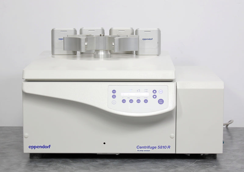 Eppendorf 5810R Refrigerated Benchtop Centrifuge 5811F w/ A-4-62 Bucket Rotor