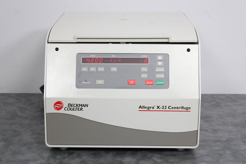 Beckman Coulter Allegra X-22 Benchtop Centrifuge w/ SX4250 Rotor
