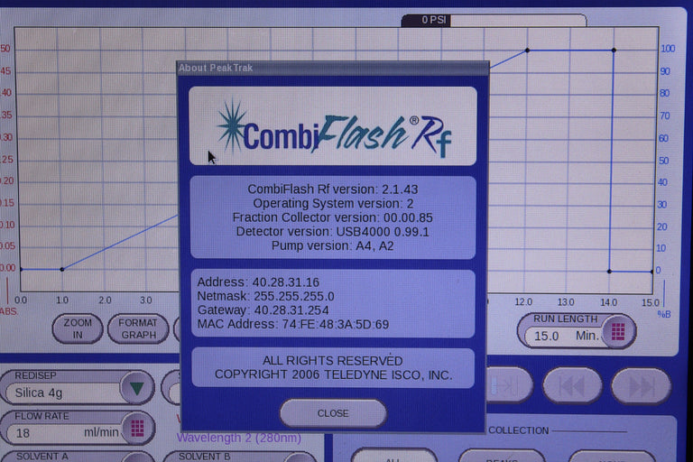 Teledyne Isco CombiFlash RF+ PurIon Automated Flash Chromatography 625230021