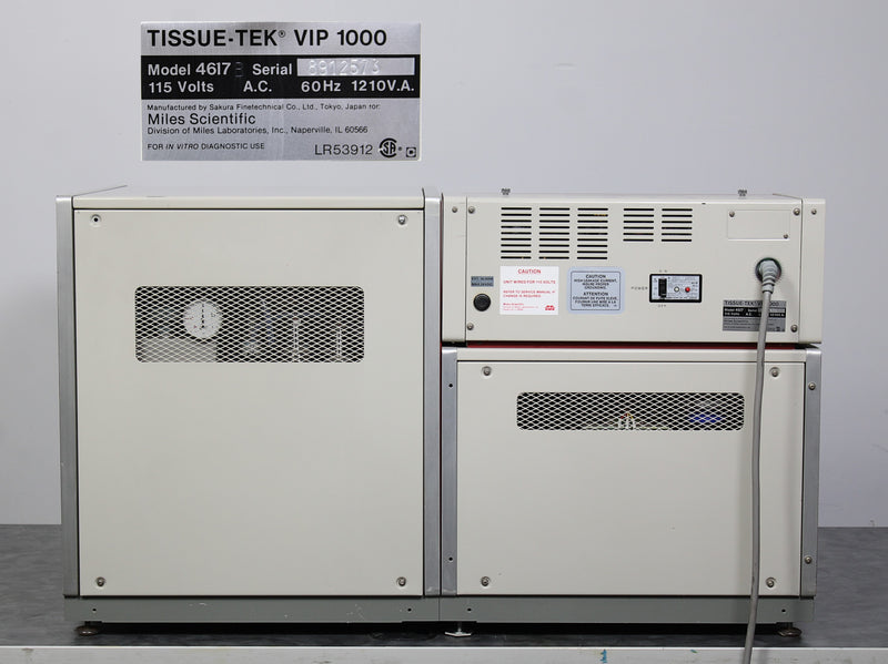 Miles Scientific Sakura Tissue-Tek VIP 1000 Floor Tissue Processor 4617B