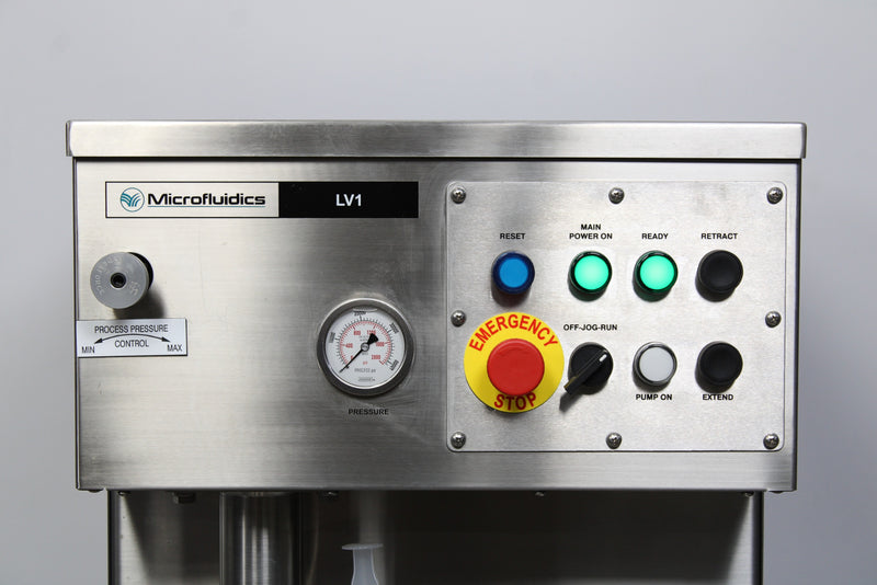 Microfluidics LV1-UL Low Volume Electric Microfluidizer Processor Homogenizer