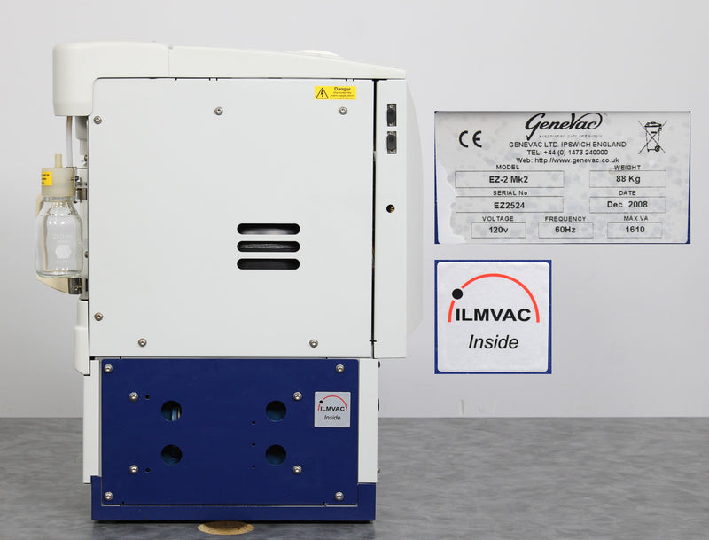 GeneVac EZ-2 Plus Mk2 HCI Compatible Personal Centrifugal Evaporator with ILMVAC