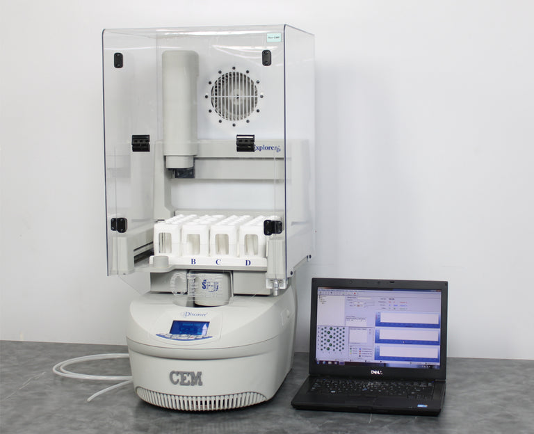 CEM Discover SPD Clinical Microwave Digester & Explorer w/ Fume Cabinet & Laptop