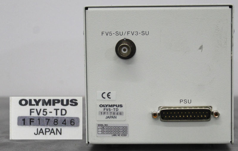 Olympus FV5-TD Transmitted Light Detector w/ F5-TD-LG Fiber Optic 7ft. Cable
