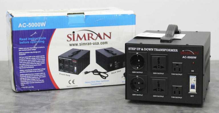 Simran AC-5000W Step Up / Down Voltage Transformer NEW IN BOX