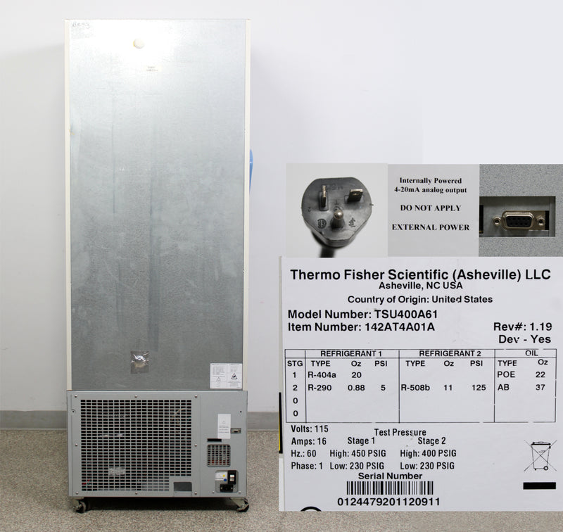Thermo TSU Series -86°C TSU400A61 Upright ULT Ultra-Low Temperature Freezer