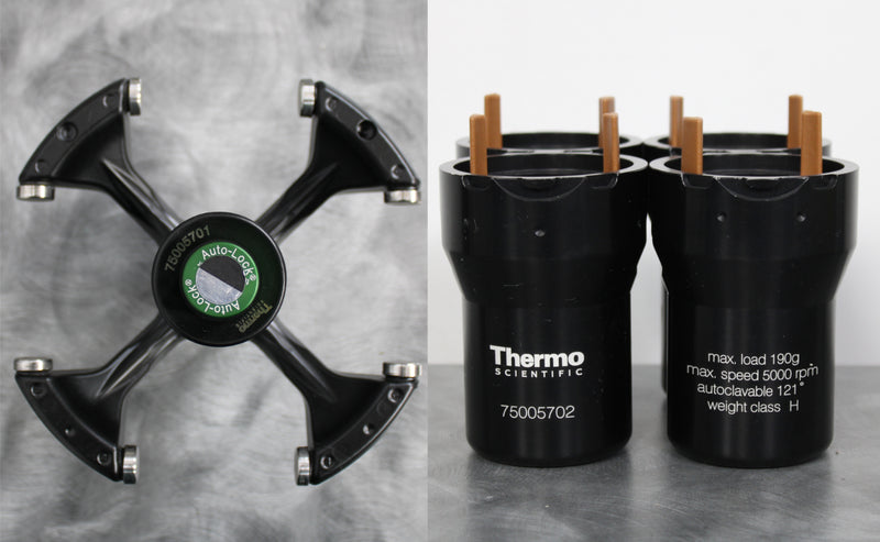Thermo Heraeus Megafuge 8 Benchtop Centrifuge 75007210 w/ TX-150 Rotor & Buckets
