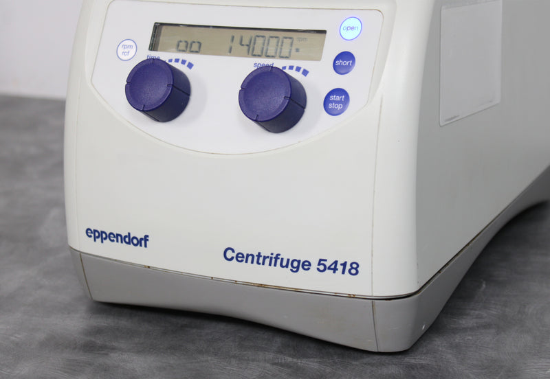 Eppendorf 5418 Benchtop Microcentrifuge with FA-45-18-11 Fixed-Angle Rotor