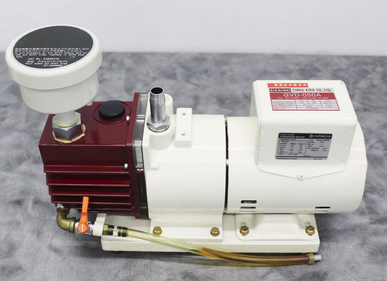 Ulvac GVD-050A Rotary Vacuum Pump with Hitachi Single Phase Condenser Motor